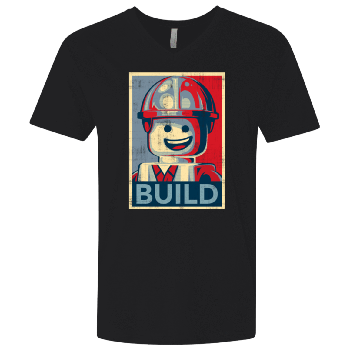 T-Shirts Black / X-Small Build Men's Premium V-Neck