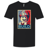 T-Shirts Black / X-Small Build Men's Premium V-Neck
