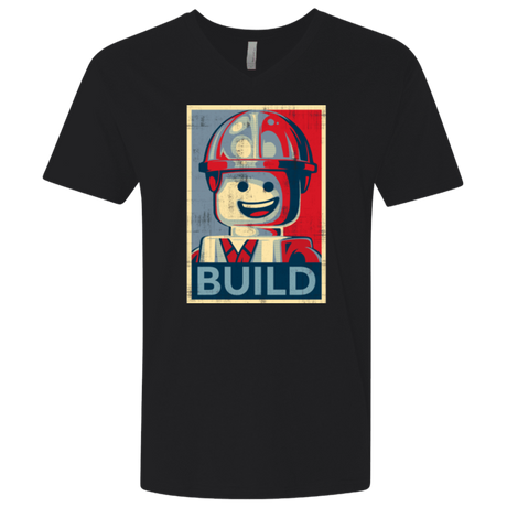 T-Shirts Black / X-Small Build Men's Premium V-Neck