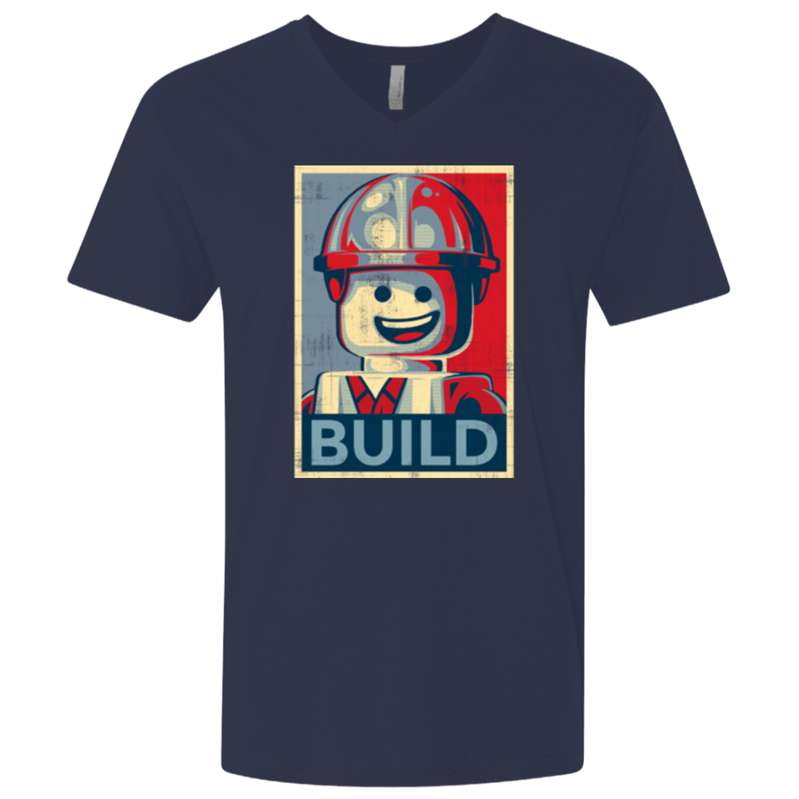 T-Shirts Midnight Navy / X-Small Build Men's Premium V-Neck