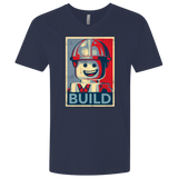 T-Shirts Midnight Navy / X-Small Build Men's Premium V-Neck