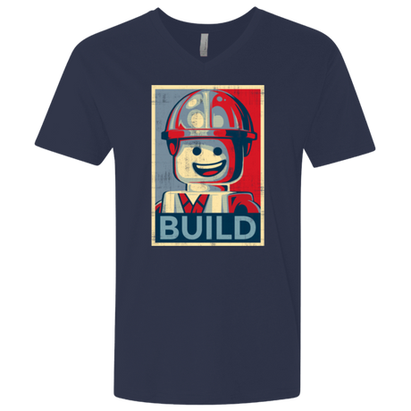 T-Shirts Midnight Navy / X-Small Build Men's Premium V-Neck