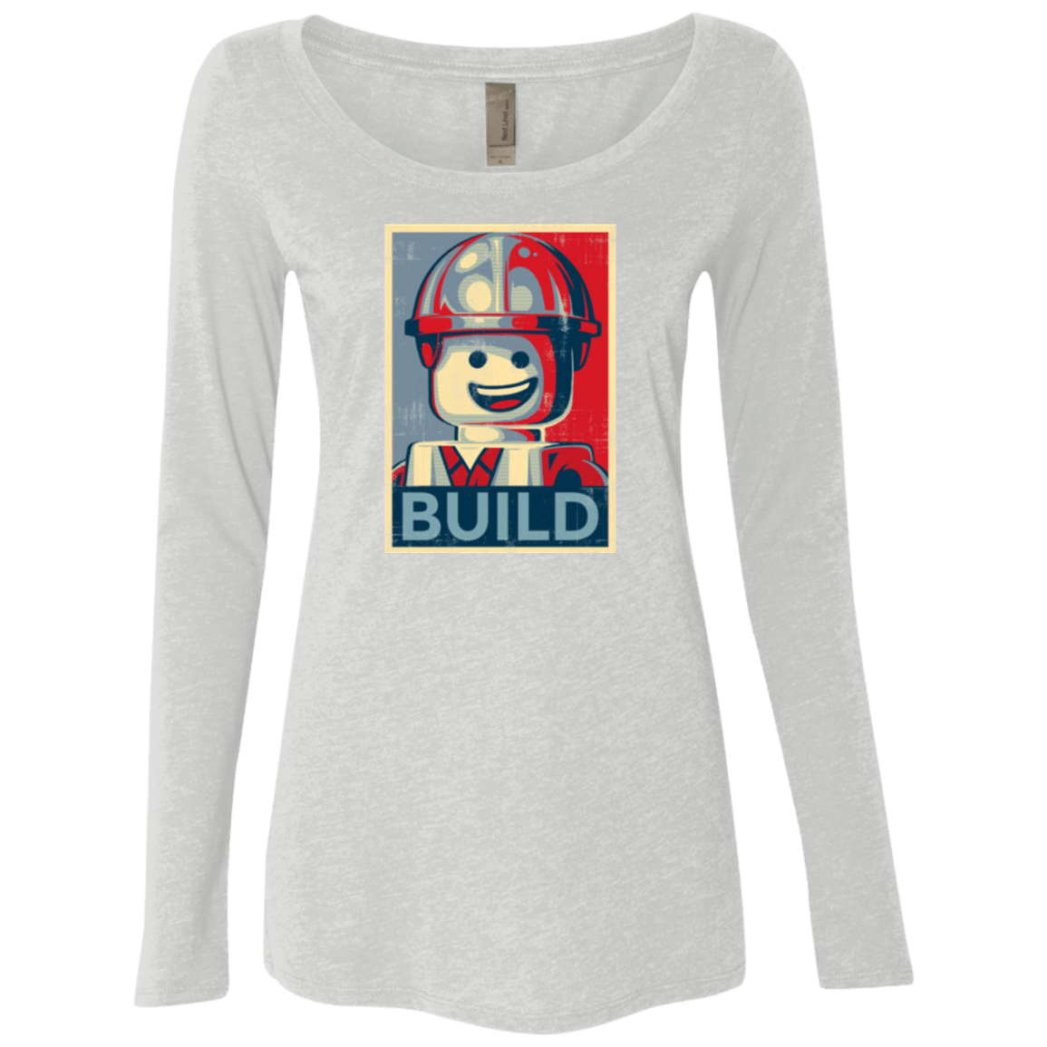 T-Shirts Heather White / Small Build Women's Triblend Long Sleeve Shirt