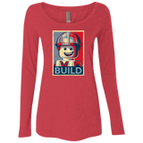 T-Shirts Vintage Red / Small Build Women's Triblend Long Sleeve Shirt