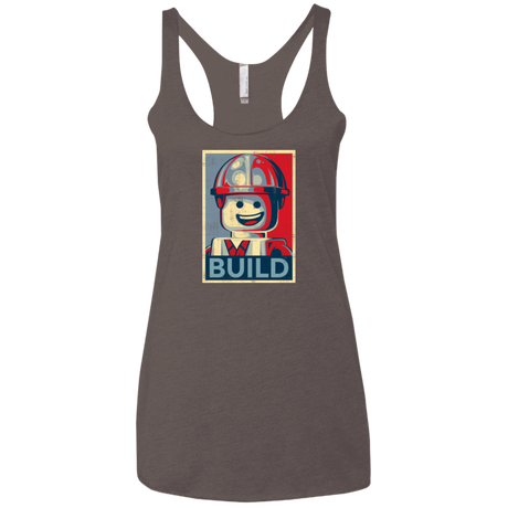 T-Shirts Macchiato / X-Small Build Women's Triblend Racerback Tank