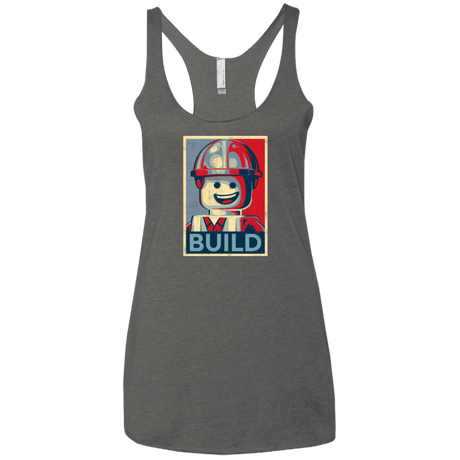 T-Shirts Premium Heather / X-Small Build Women's Triblend Racerback Tank