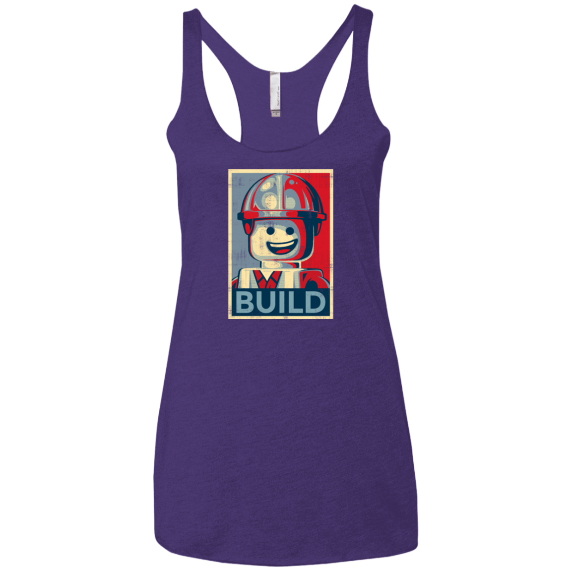 T-Shirts Purple / X-Small Build Women's Triblend Racerback Tank