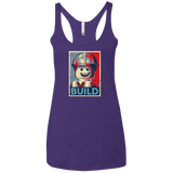 T-Shirts Purple / X-Small Build Women's Triblend Racerback Tank
