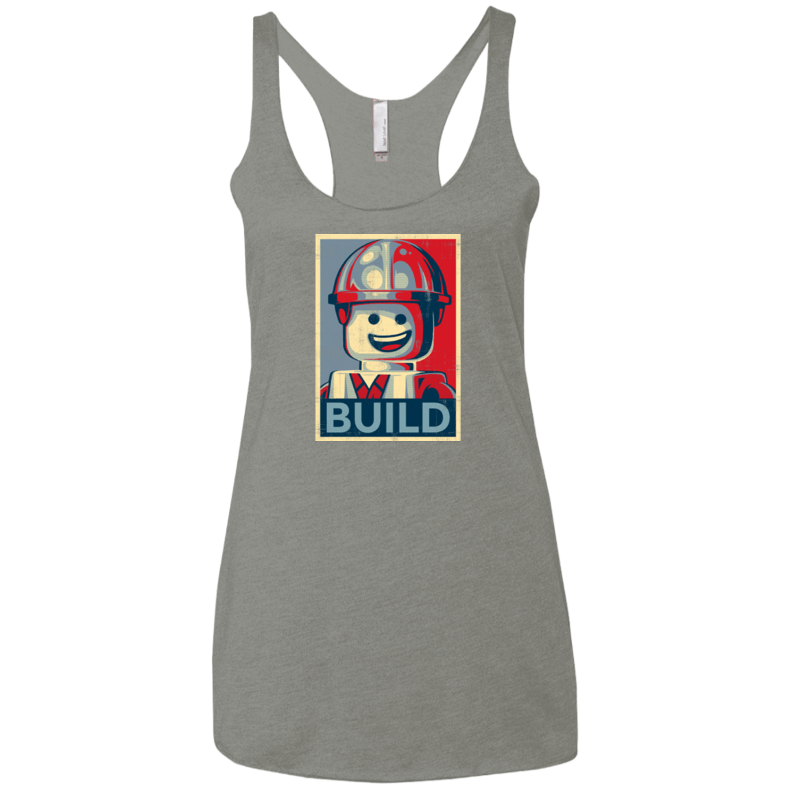 T-Shirts Venetian Grey / X-Small Build Women's Triblend Racerback Tank