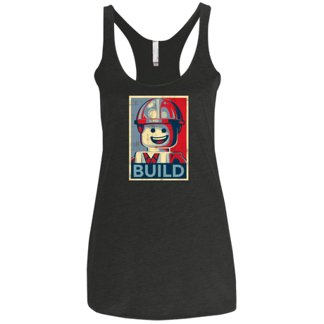 T-Shirts Vintage Black / X-Small Build Women's Triblend Racerback Tank