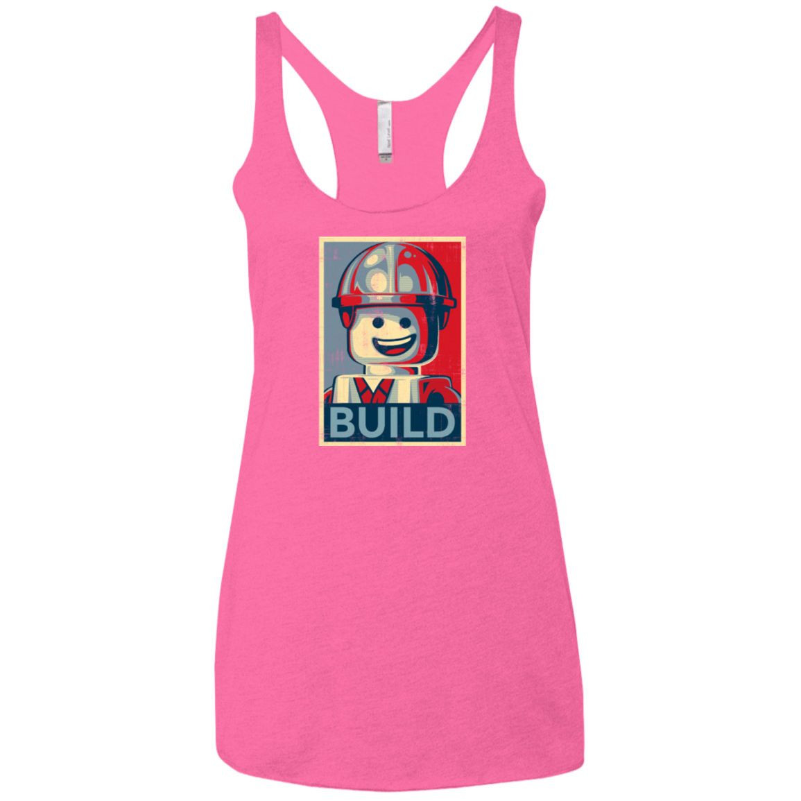 T-Shirts Vintage Pink / X-Small Build Women's Triblend Racerback Tank