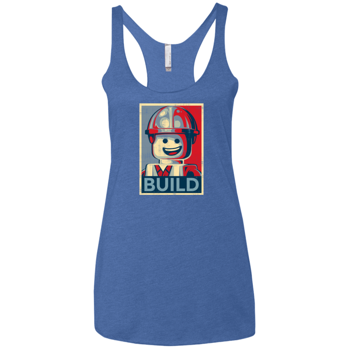 T-Shirts Vintage Royal / X-Small Build Women's Triblend Racerback Tank
