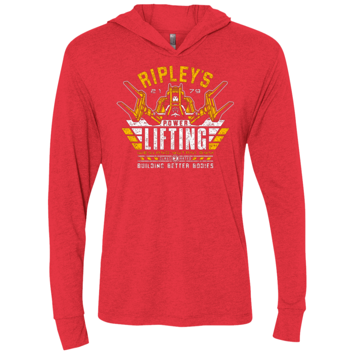 T-Shirts Vintage Red / X-Small Building Better Worlds (1) Triblend Long Sleeve Hoodie Tee