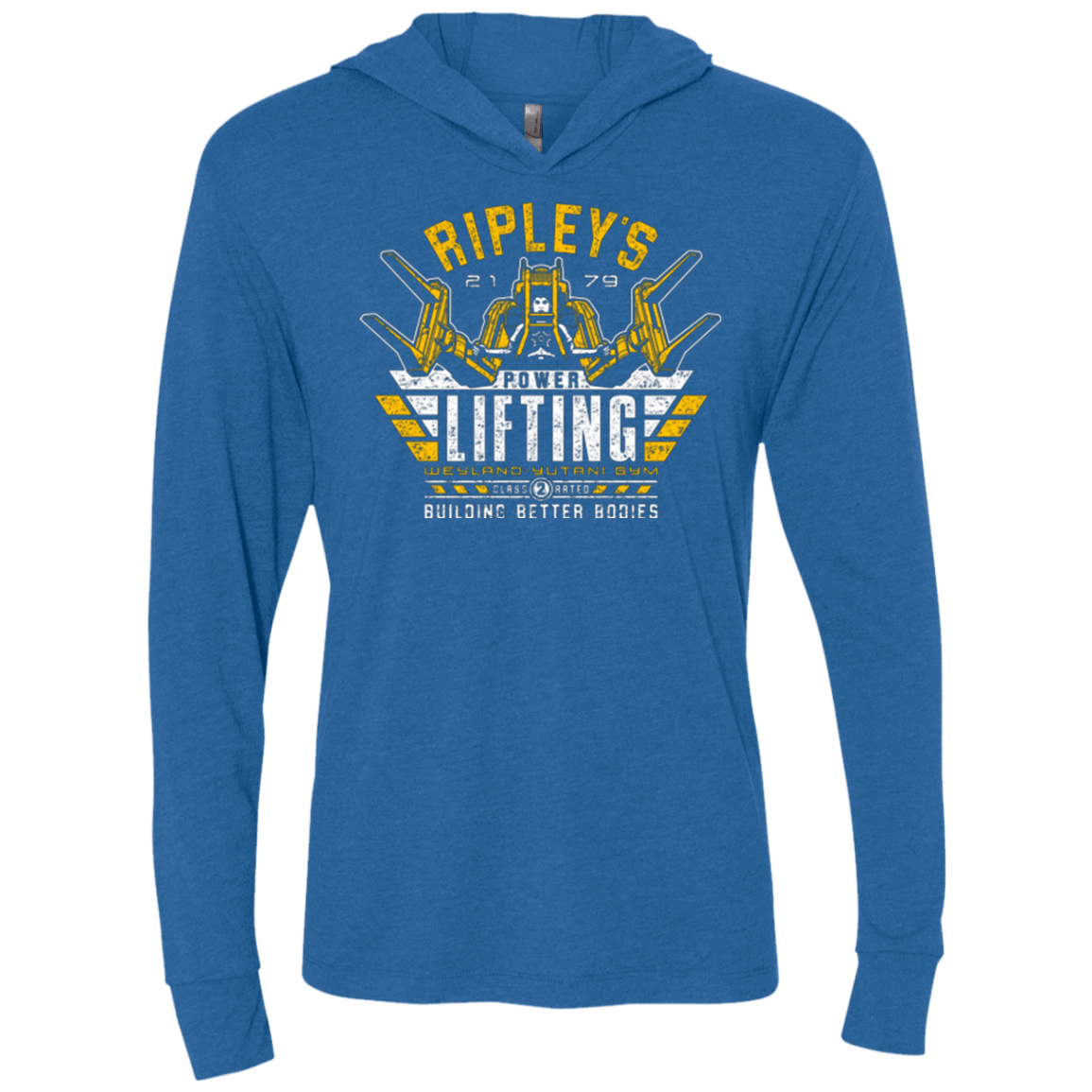 T-Shirts Vintage Royal / X-Small Building Better Worlds (1) Triblend Long Sleeve Hoodie Tee