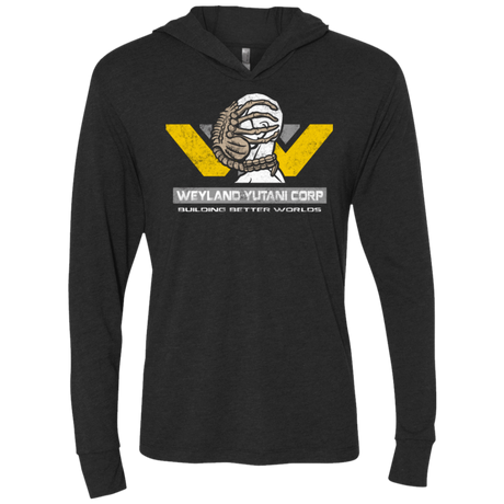 T-Shirts Vintage Black / X-Small Building Better Worlds Triblend Long Sleeve Hoodie Tee