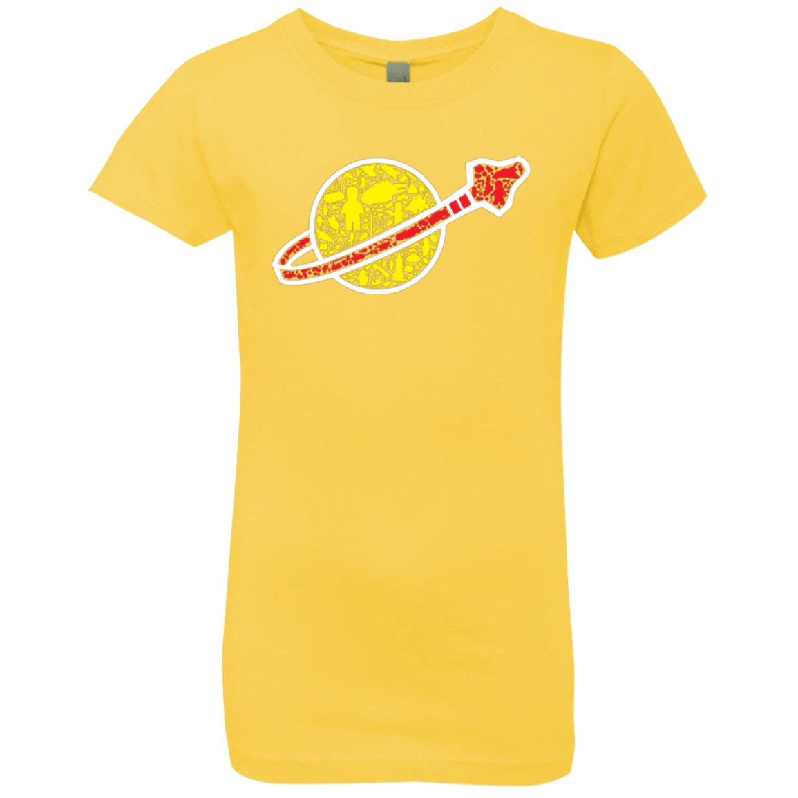 T-Shirts Vibrant Yellow / YXS Building in Space Girls Premium T-Shirt