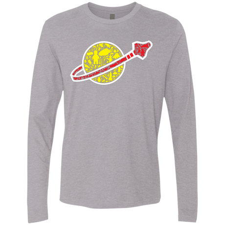 T-Shirts Heather Grey / Small Building in Space Men's Premium Long Sleeve
