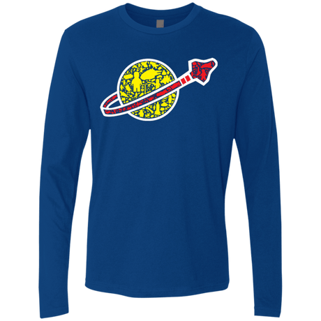 T-Shirts Royal / Small Building in Space Men's Premium Long Sleeve