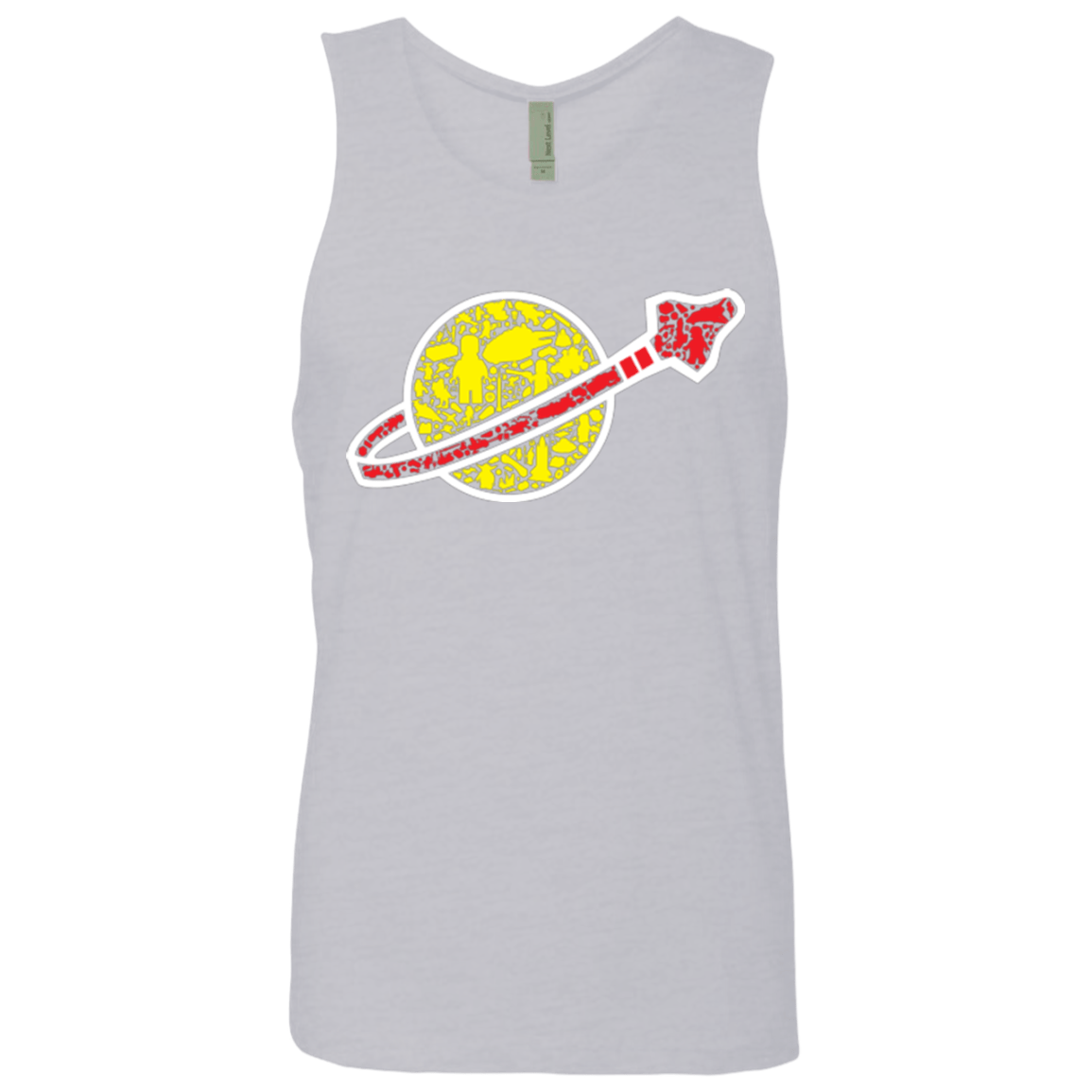 T-Shirts Heather Grey / Small Building in Space Men's Premium Tank Top
