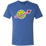 T-Shirts Vintage Royal / Small Building in Space Men's Triblend T-Shirt