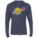 T-Shirts Vintage Navy / X-Small Building in Space Triblend Long Sleeve Hoodie Tee