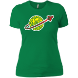T-Shirts Kelly Green / X-Small Building in Space Women's Premium T-Shirt