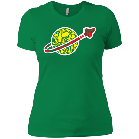 T-Shirts Kelly Green / X-Small Building in Space Women's Premium T-Shirt