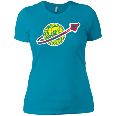 T-Shirts Turquoise / X-Small Building in Space Women's Premium T-Shirt