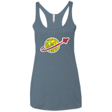 T-Shirts Indigo / X-Small Building in Space Women's Triblend Racerback Tank