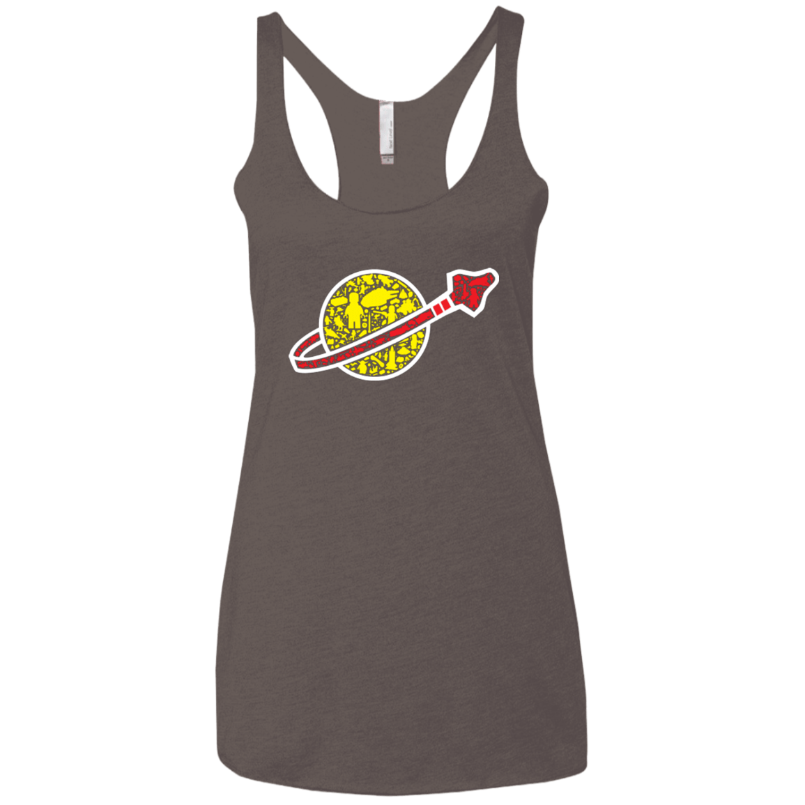 T-Shirts Macchiato / X-Small Building in Space Women's Triblend Racerback Tank
