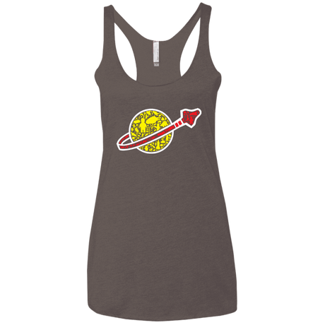 T-Shirts Macchiato / X-Small Building in Space Women's Triblend Racerback Tank