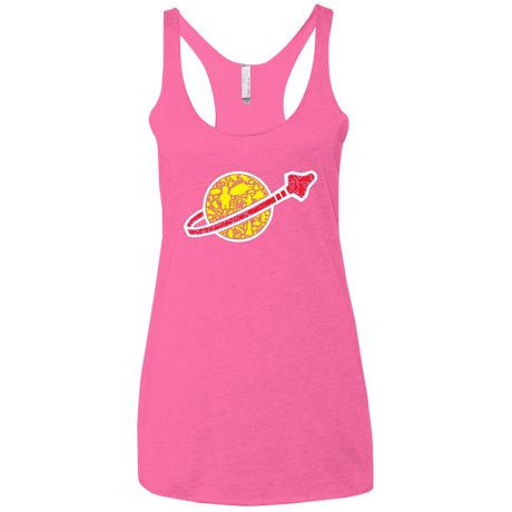 T-Shirts Vintage Pink / X-Small Building in Space Women's Triblend Racerback Tank