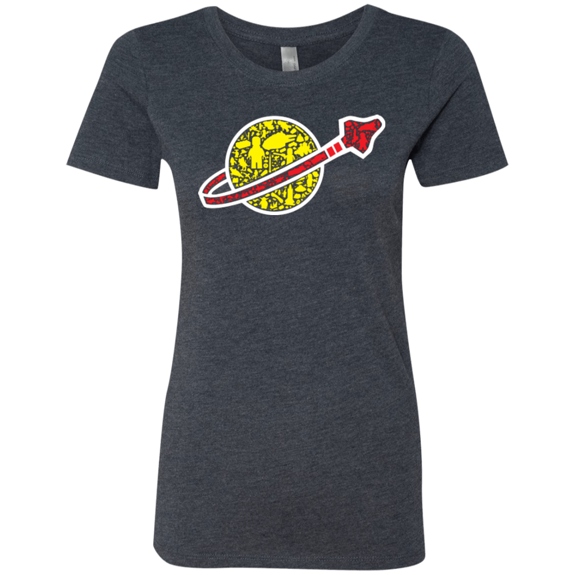 T-Shirts Vintage Navy / Small Building in Space Women's Triblend T-Shirt
