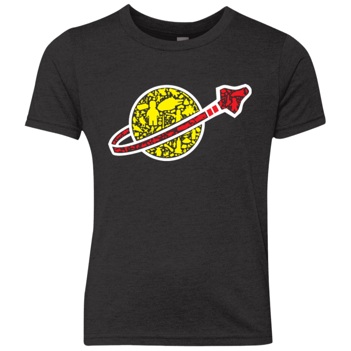 T-Shirts Vintage Black / YXS Building in Space Youth Triblend T-Shirt