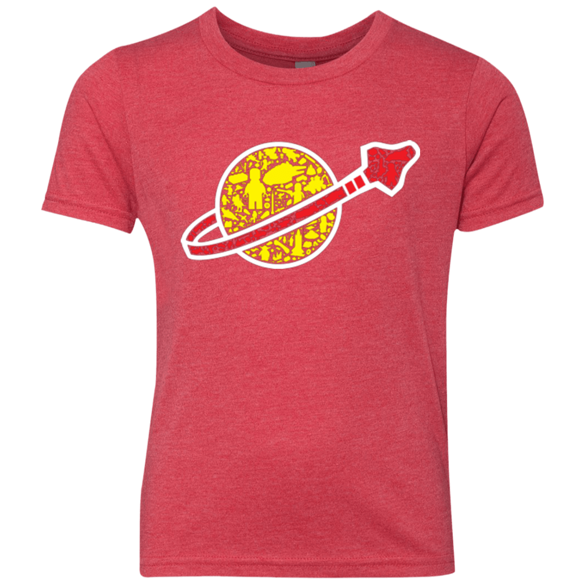 T-Shirts Vintage Red / YXS Building in Space Youth Triblend T-Shirt