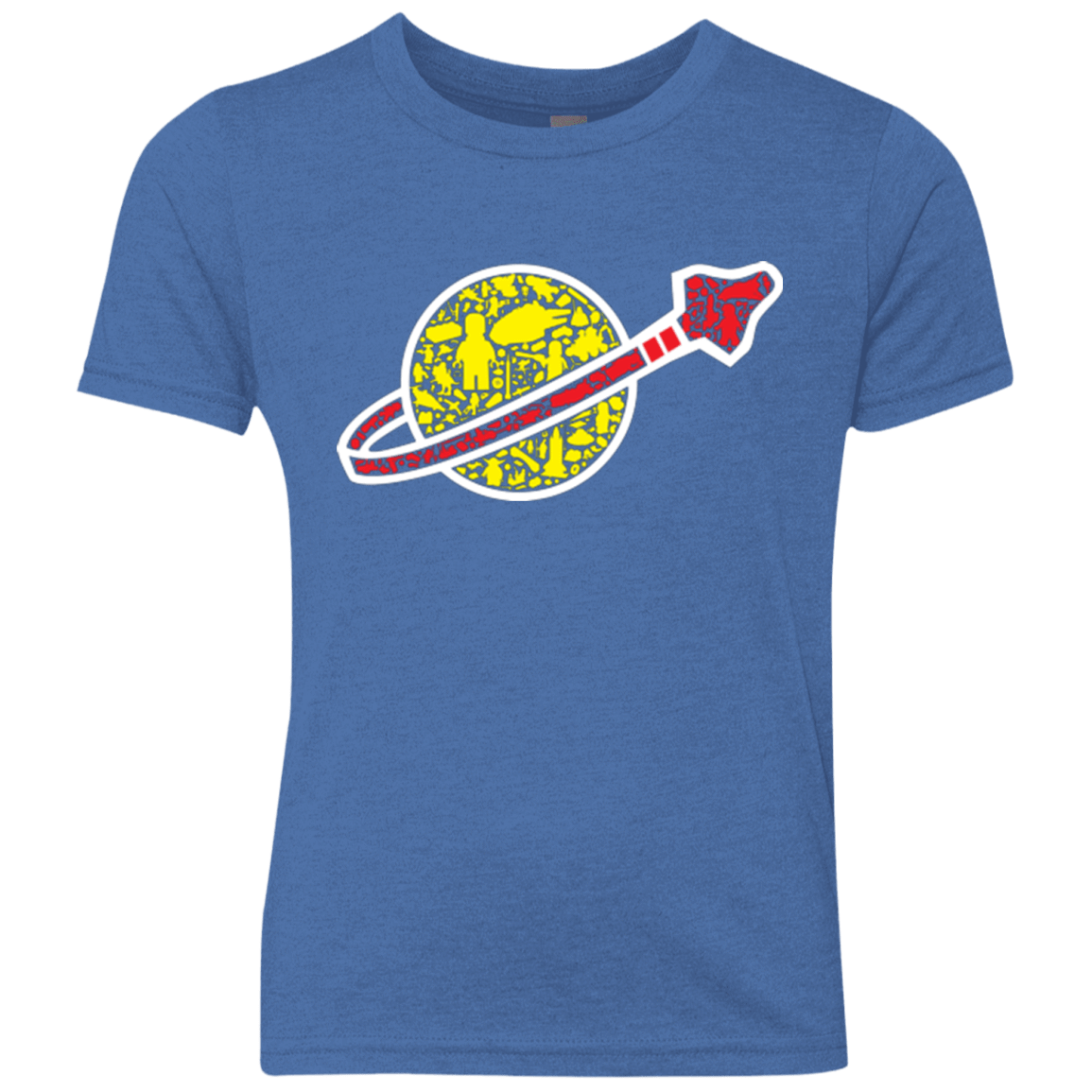 T-Shirts Vintage Royal / YXS Building in Space Youth Triblend T-Shirt