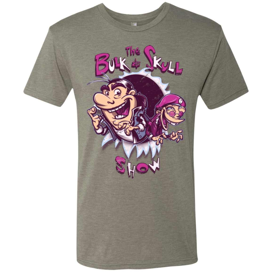 T-Shirts Venetian Grey / Small Bulk and Skull Show Men's Triblend T-Shirt