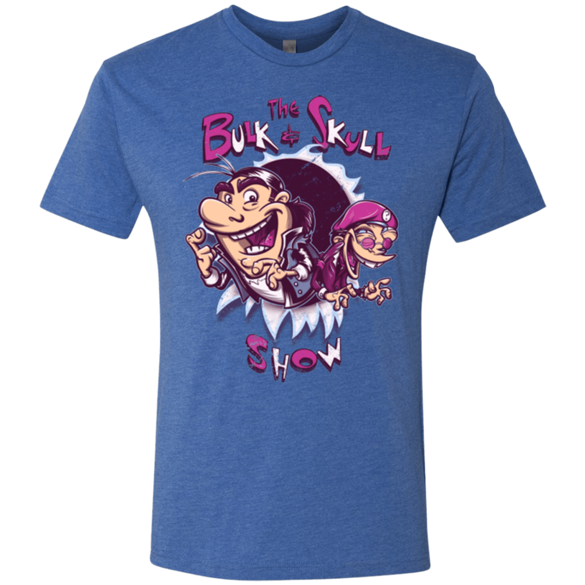 T-Shirts Vintage Royal / Small Bulk and Skull Show Men's Triblend T-Shirt