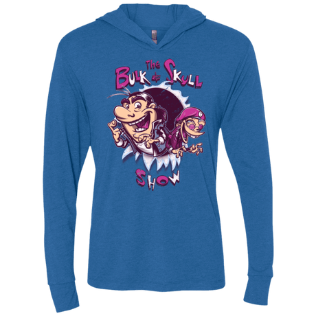 T-Shirts Vintage Royal / X-Small Bulk and Skull Show Triblend Long Sleeve Hoodie Tee