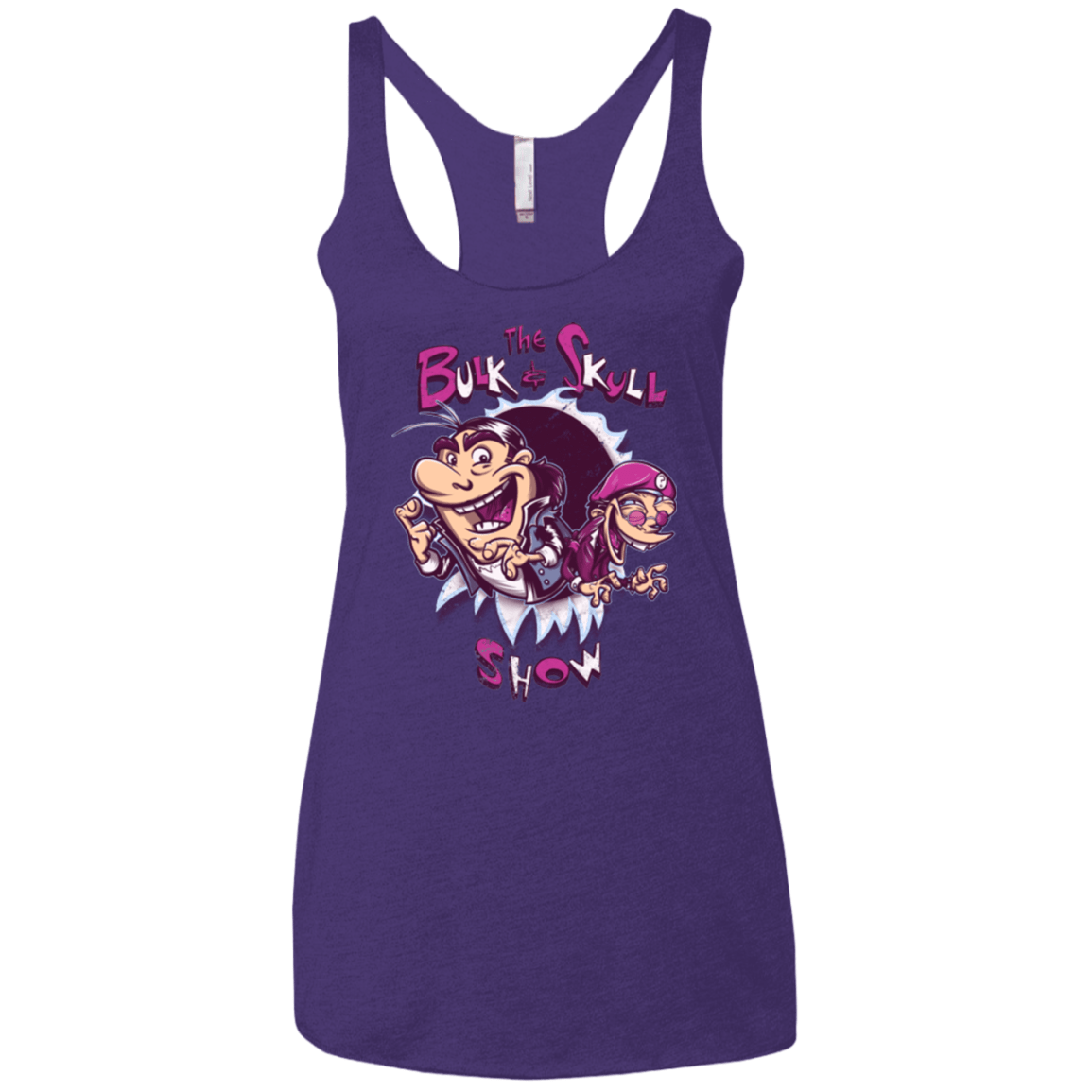 T-Shirts Purple / X-Small Bulk and Skull Show Women's Triblend Racerback Tank