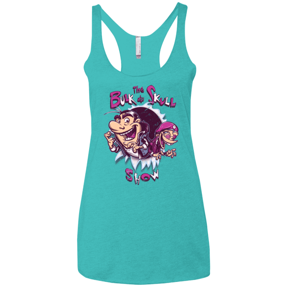 T-Shirts Tahiti Blue / X-Small Bulk and Skull Show Women's Triblend Racerback Tank