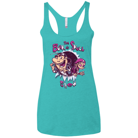 T-Shirts Tahiti Blue / X-Small Bulk and Skull Show Women's Triblend Racerback Tank