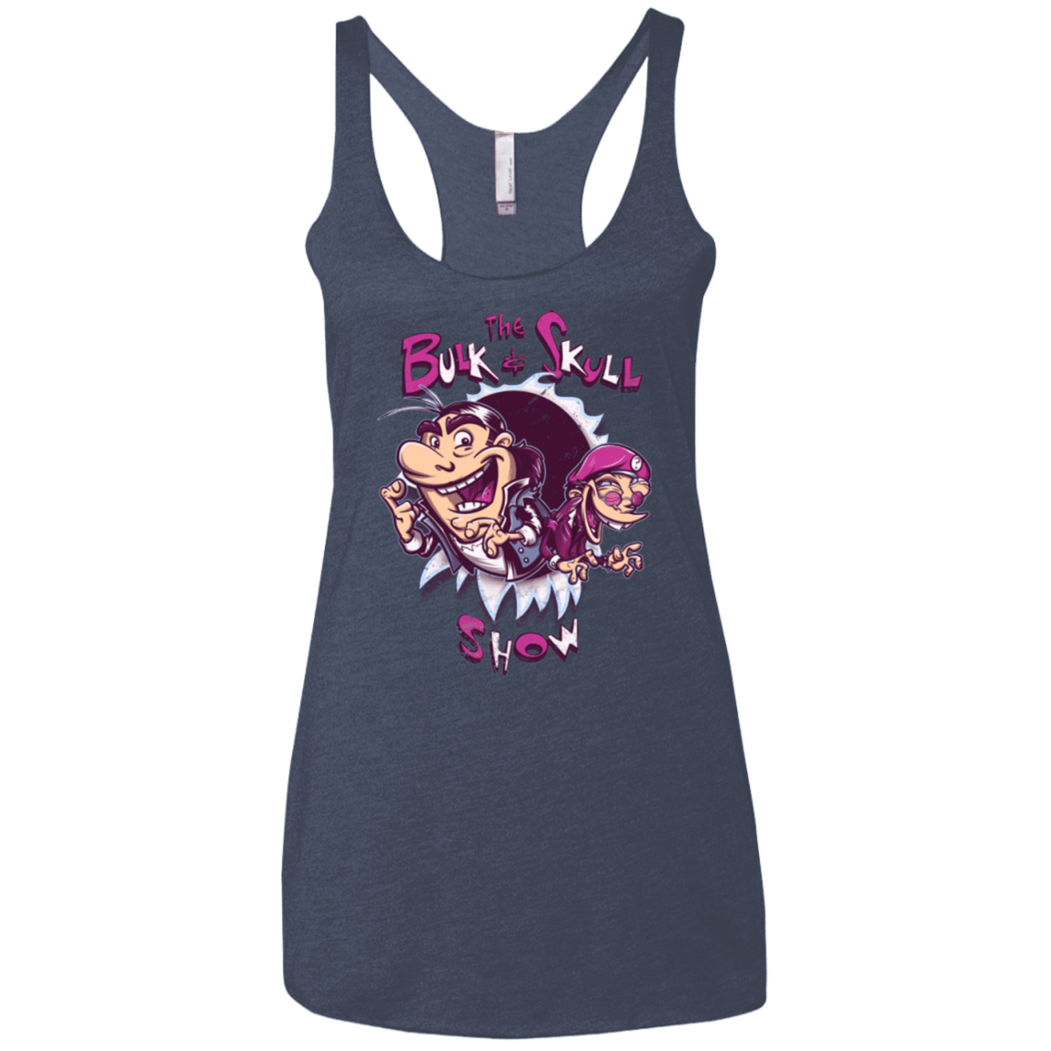 T-Shirts Vintage Navy / X-Small Bulk and Skull Show Women's Triblend Racerback Tank