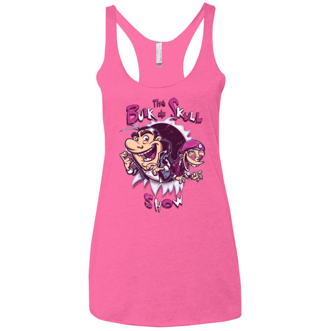 T-Shirts Vintage Pink / X-Small Bulk and Skull Show Women's Triblend Racerback Tank