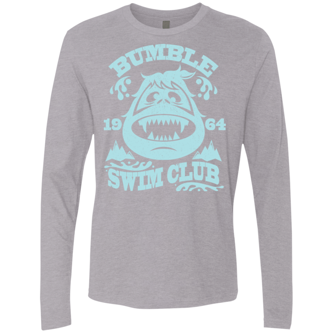 T-Shirts Heather Grey / Small Bumble Club Men's Premium Long Sleeve