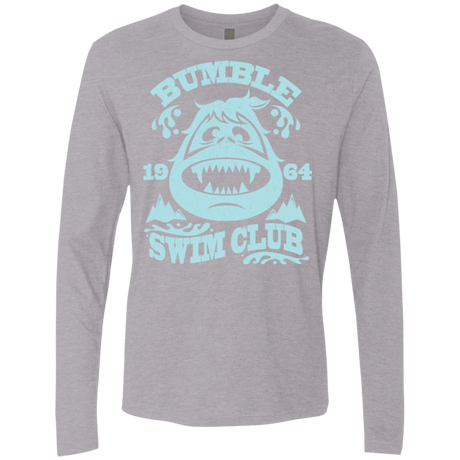 T-Shirts Heather Grey / Small Bumble Club Men's Premium Long Sleeve