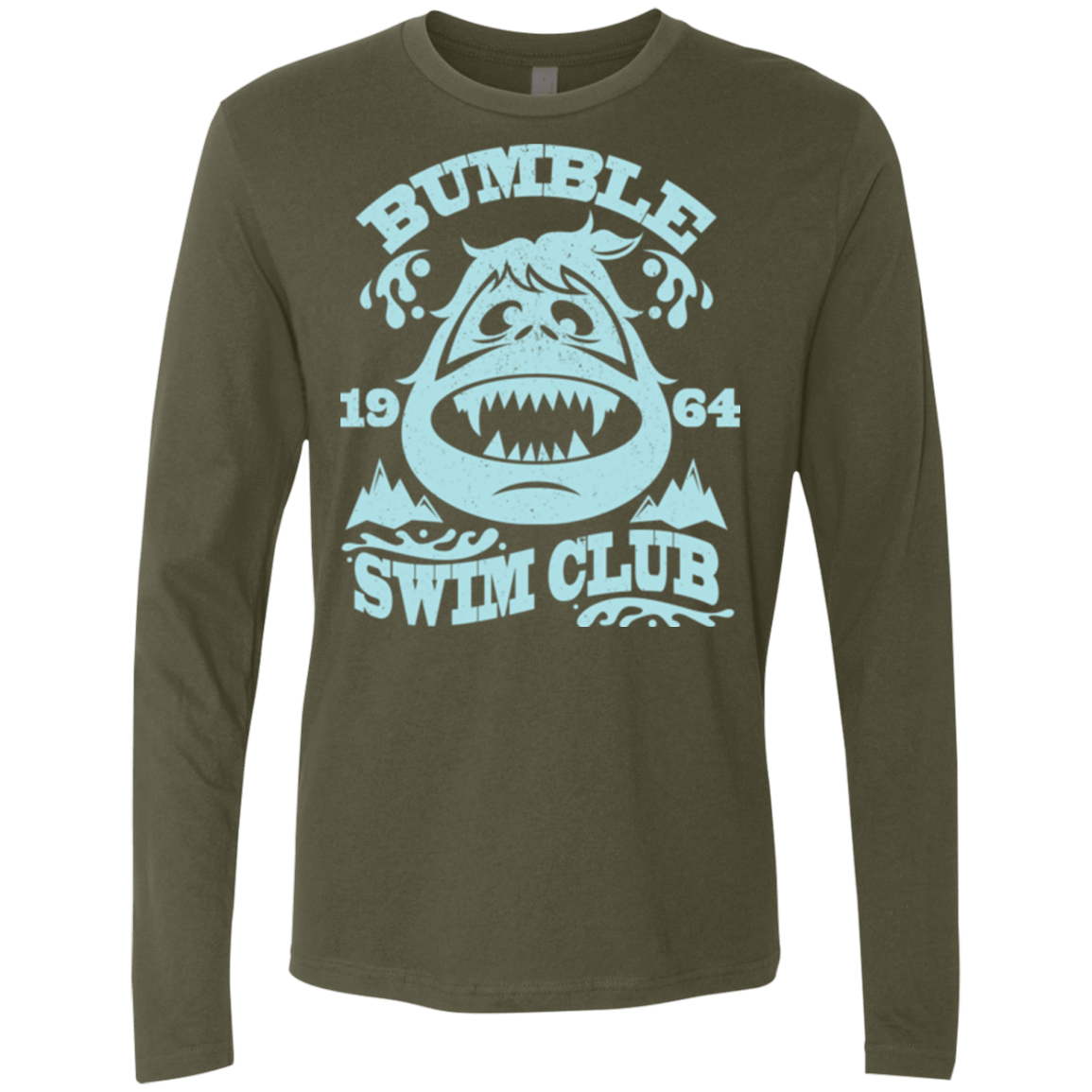T-Shirts Military Green / Small Bumble Club Men's Premium Long Sleeve