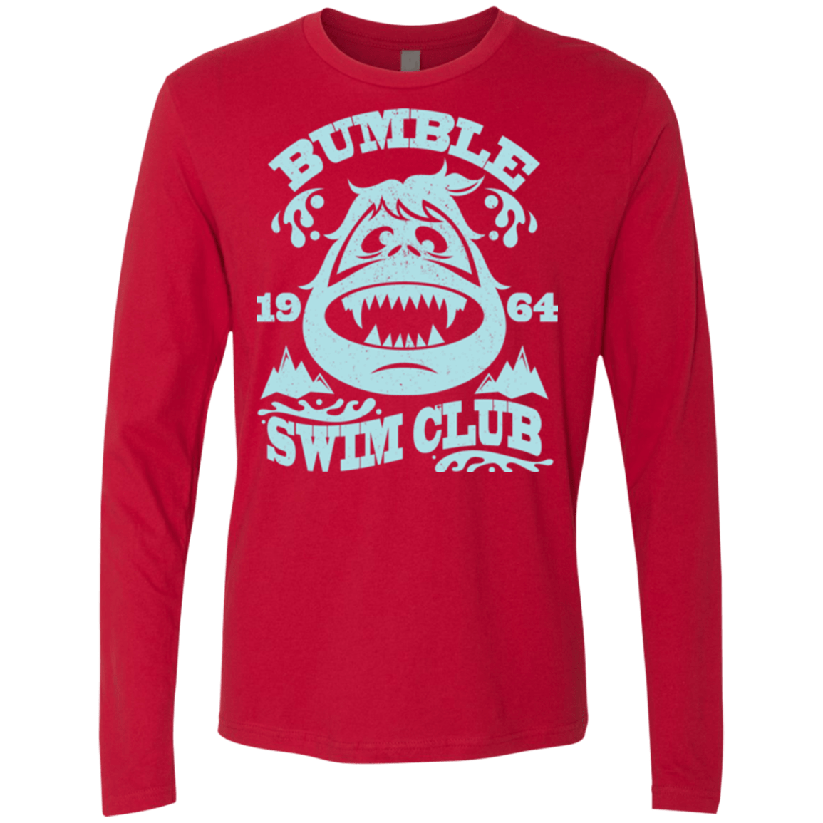 T-Shirts Red / Small Bumble Club Men's Premium Long Sleeve