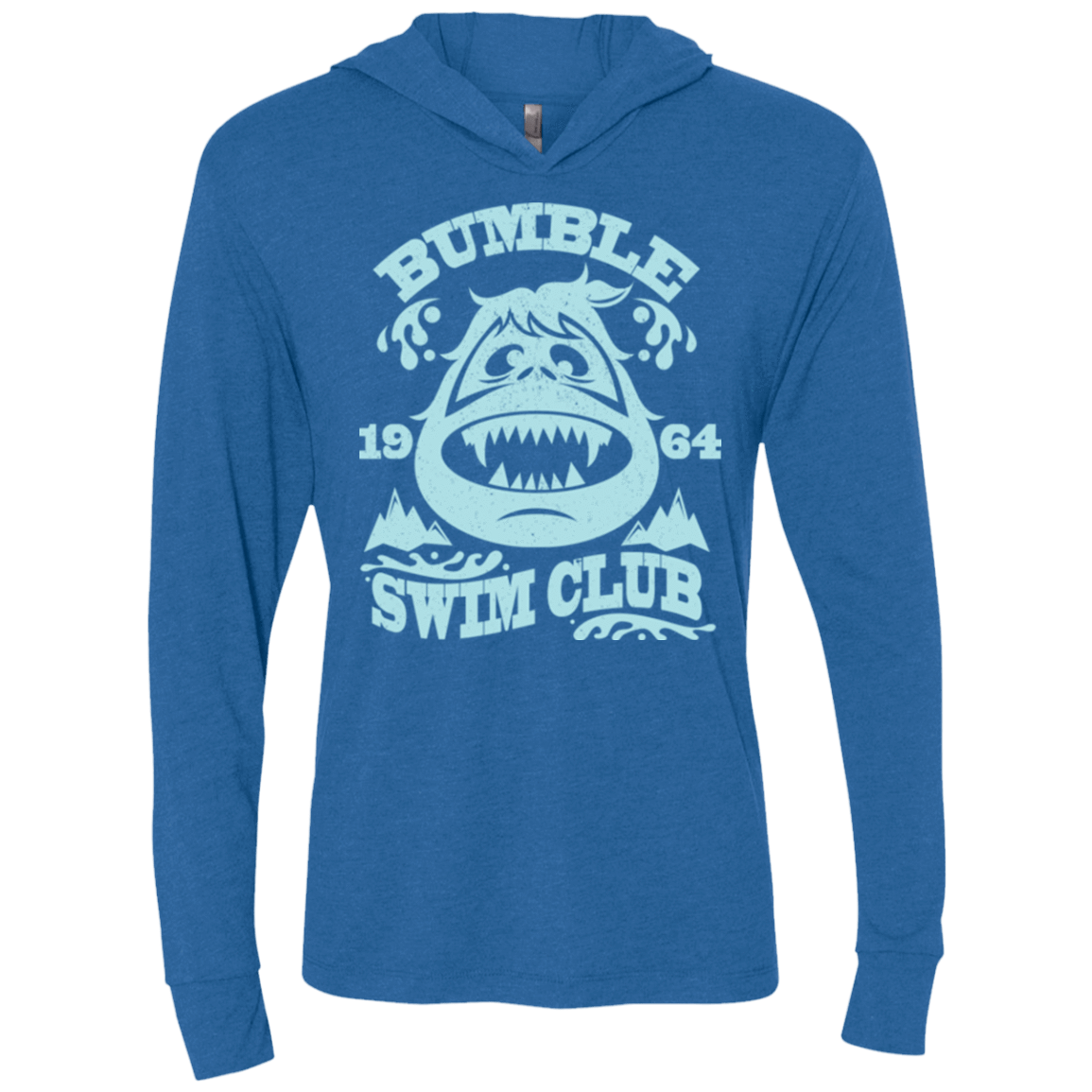 T-Shirts Vintage Royal / X-Small Bumble Club Triblend Long Sleeve Hoodie Tee