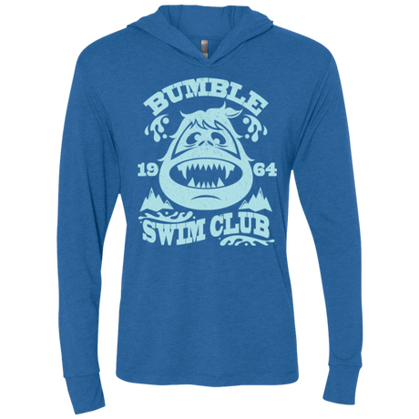 T-Shirts Vintage Royal / X-Small Bumble Club Triblend Long Sleeve Hoodie Tee
